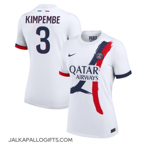 Paris Saint-Germain Presnel Kimpembe #3 Vieraspaita Naiset 2024-25 Lyhythihainen